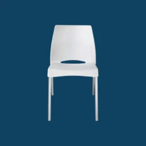 CHAISE POLYPRO BLANCHE 43X44X80